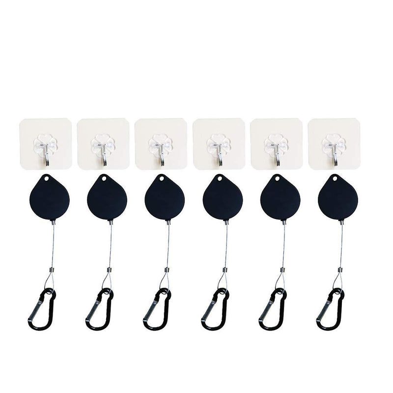 (6 Packs) Orzero Lanyards and Adhesive Hooks for HTC Vive, Oculus Rift S,Sony Playstation VR Virtual Reality Headset or Other Wired VR Games No More Cable Worries with VR Cable Management