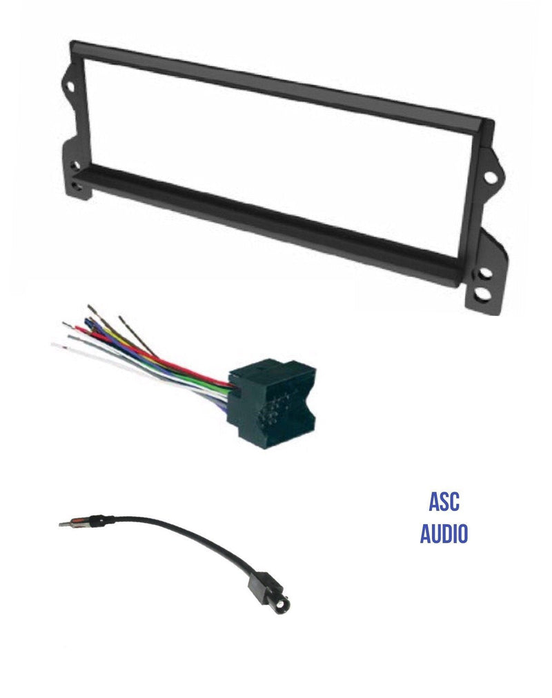 ASC Car Stereo Install Dash Kit, Wire Harness, and Antenna Adapter for installing a Single Din Radio for Select Mini Cooper - Compatible Vehicles Listed Below