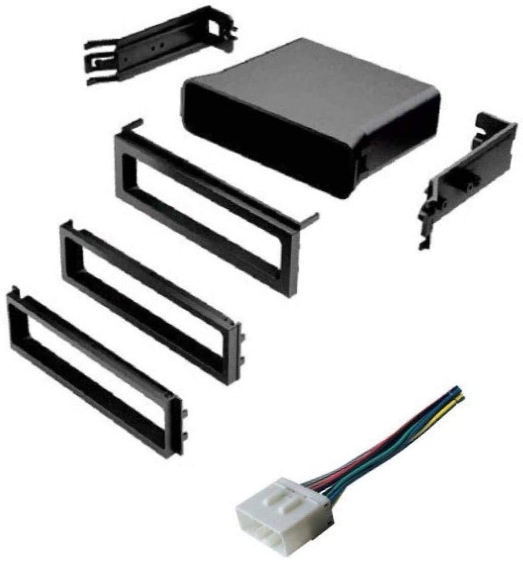 ASC Car Stereo Dash Install Pocket Kit and Wire Harness for Installing a Single Din Radio for Select Subaru Vehicles - Very Important: Read Compatible Vehicles and Restrictions Listed Below