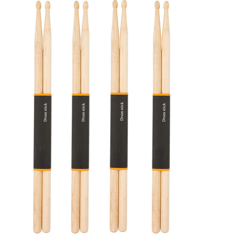 WOGOD 5A Drum Sticks Maple Drumsticks (four pair)