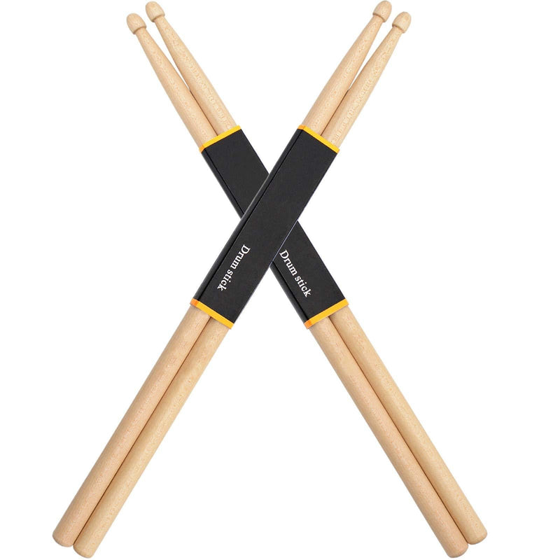 WOGOD 5A Drum Sticks Maple Drumsticks (Two pair)