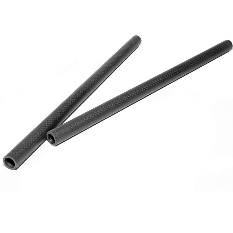 NICEYRIG Carbon Fiber 15mm Rod 12 Inch for Rod Rail Support System, DSLR Shoulder Rig, Pack of 2-011 12'' 15mm carbon fiber rod