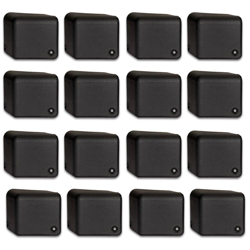 Goldwood Sound, Inc. Monitor Speaker And Subwoofer Part, ABS Plastic Rear Cabinet Corners Set of 16 Trapezoid Corners 16 Piece Pack (PBC-1641-16)