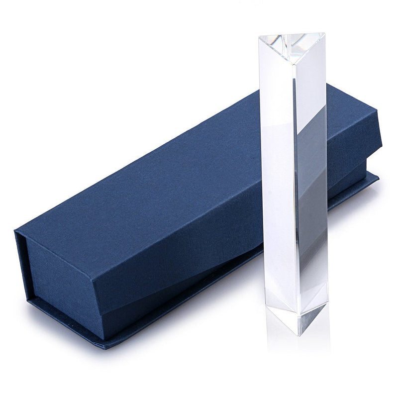 Sumnacon Photography Prism Crystal Glass Triangular Prism Full Rainbow Color Spectrum Best for Photography (6") 6"