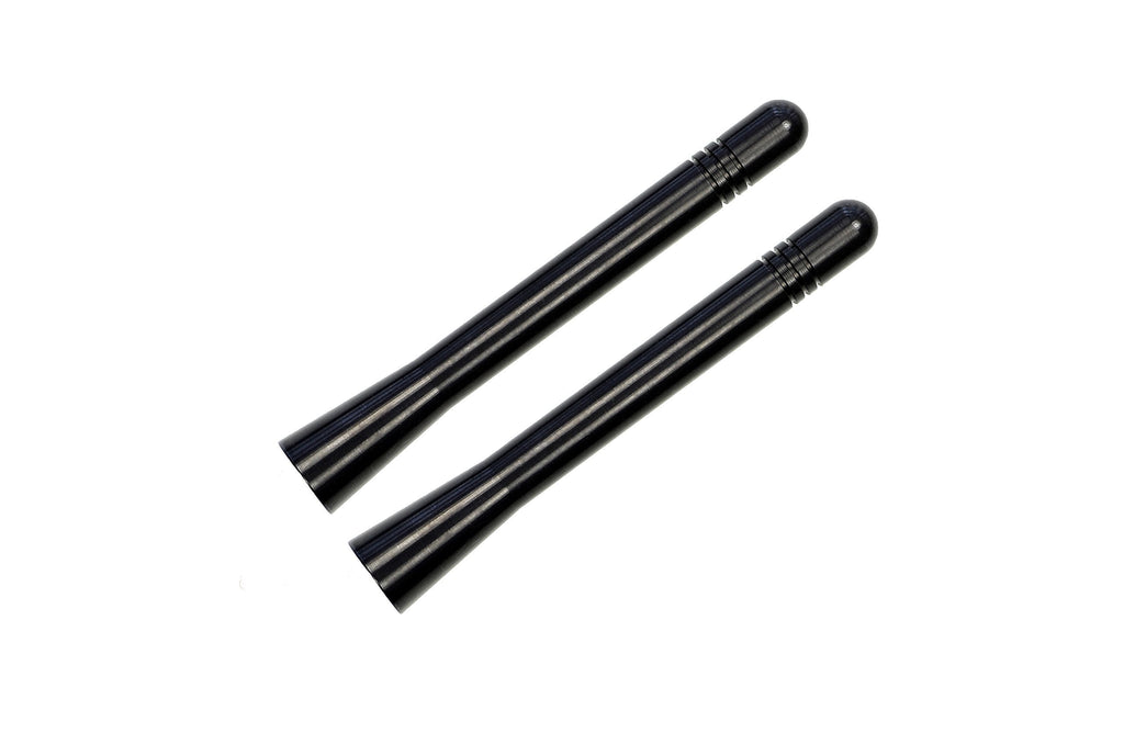 Made in USA - 4 Inch Black Aluminum Antenna is Compatible with Harley Davidson Ultra Limited Low FLHTKL (2015-2019) - 2 Pack 4" INCH - 2 PACK