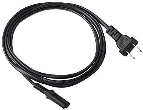 NiceTQ Replacement US 2Prong AC Power Cord Cable For TCL 720p/1080p Roku Smart LED TV (2014/2015 Model) 32S4610R, 40FS4610R, 48FS4610R, 55FS4610R, 32S3700, 32S3800, 32S3850, 40FS3800,