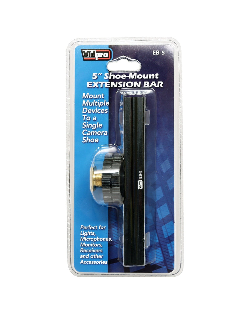Vidpro EB-5 5” Sliding Shoe-Mount Extension Bar