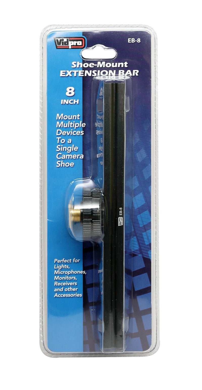 Vidpro EB-8 8” Sliding Shoe-Mount Extension Bar