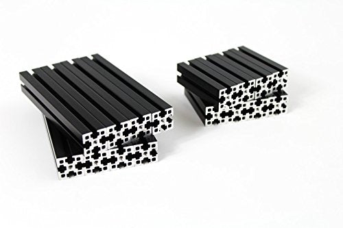 MakerBeam XL black anodized beams 50x15x15mm (103138) 4 pieces x 2 and 100x15x15mm (103149) 4 pieces x 2