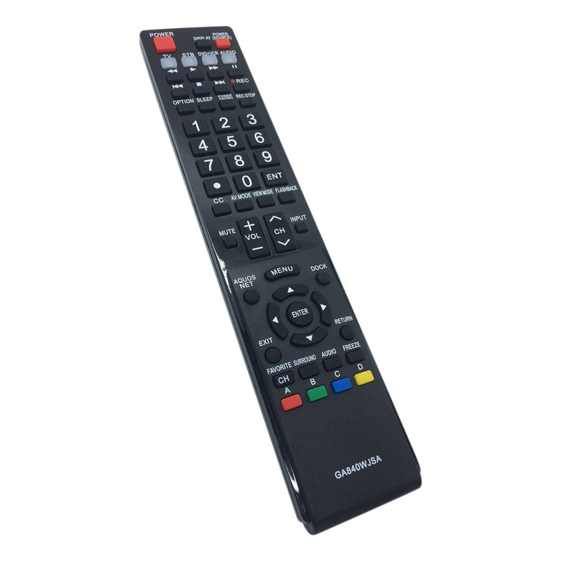 Smartby New GA840WJSA Remote for Sharp Aquos TV LC-40LE810 LC-40LE820 LC-46LE810 LC-46LE820 LC-52LE810 LC-52LE820 LC-60LE810 LC-60LE820