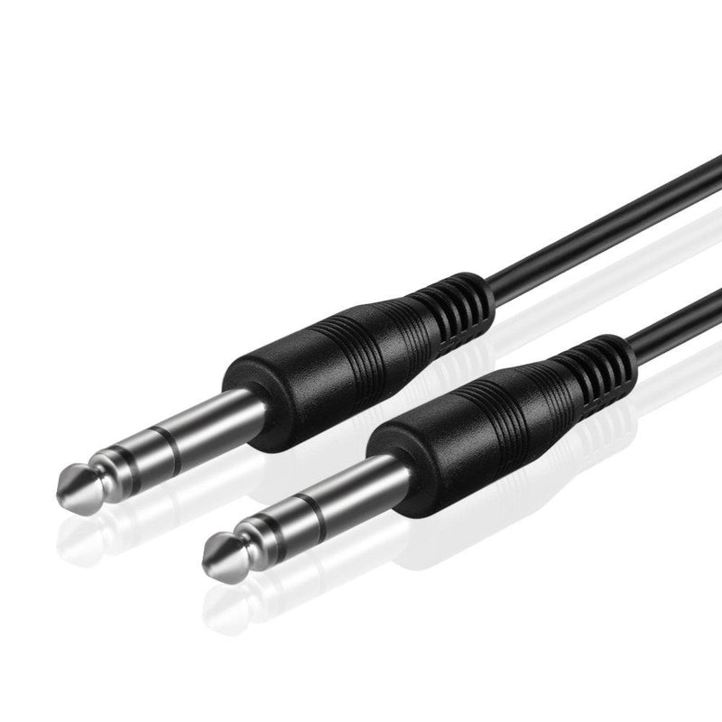 [AUSTRALIA] - TNP 6.35mm 1/4 inch TRS Cable (6FT) - Male to Male 6.35mm Phono Jack Straight Plug Musical Instrument Patch Cable Wire Cord for Guitar, Electric Bass Guitar, Amplifier, Speaker, Line-Level Audio 6FT 