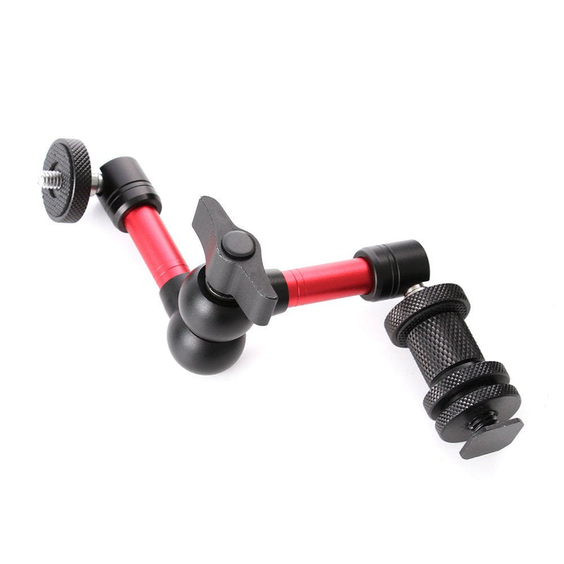 [AUSTRALIA] - Fotga 7" Adjustable Friction Articulating Magic Arm for DSLR LCD Monitor LED Light (Red&Black, 7") 