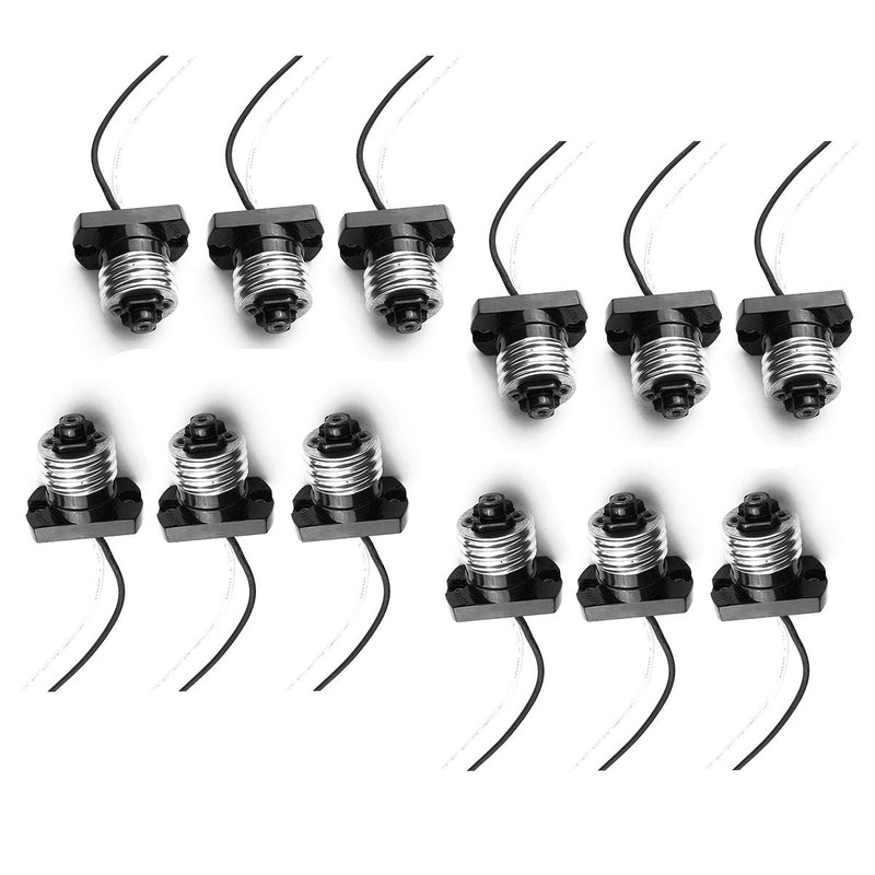 [AUSTRALIA] - Medium Edison E26 Base Pigtail socket- FINELED E26 Base Ceiling LED Retrofit Power Adapter - Pack of 12 