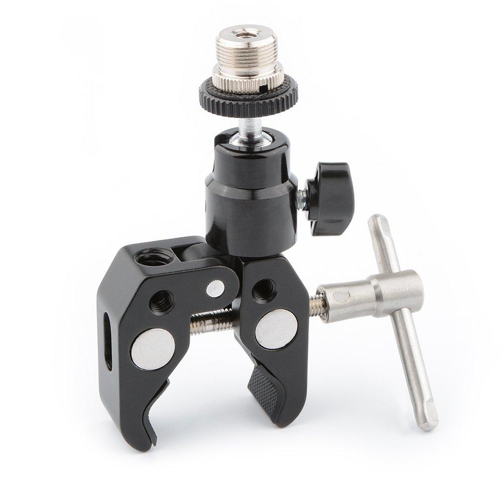 [AUSTRALIA] - CAMVATE Crab Clamp Articulated 1/4 Mini Ball Head for Microphones 