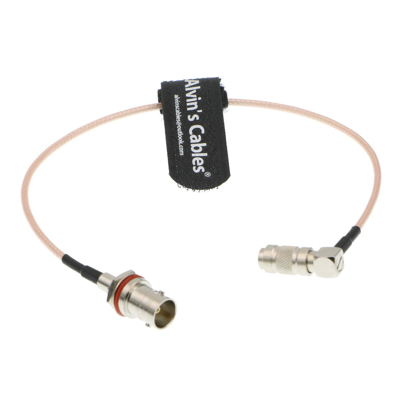 [AUSTRALIA] - Alvin's Cables BNC Female to DIN 1.0 2.3 Male Right Angle RG179 75Ohm Cable for Blackmagic 30CM 