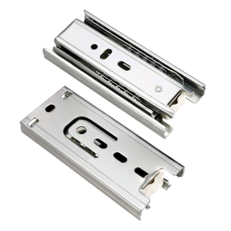 Btibpse 4 Inches Length Drawer Slides Ball Bearing Telescopic 3 Sections 1 Pair