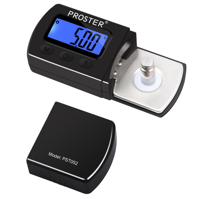 [AUSTRALIA] - Proster 5g/0.01g Turntable Stylus Force Tracking Scale Phono Turntable Cartridge Pressure Gauge Tone Arm Scale Record Stylus Alignment with LCD Backlight for Tonearm Phono Cartridge 
