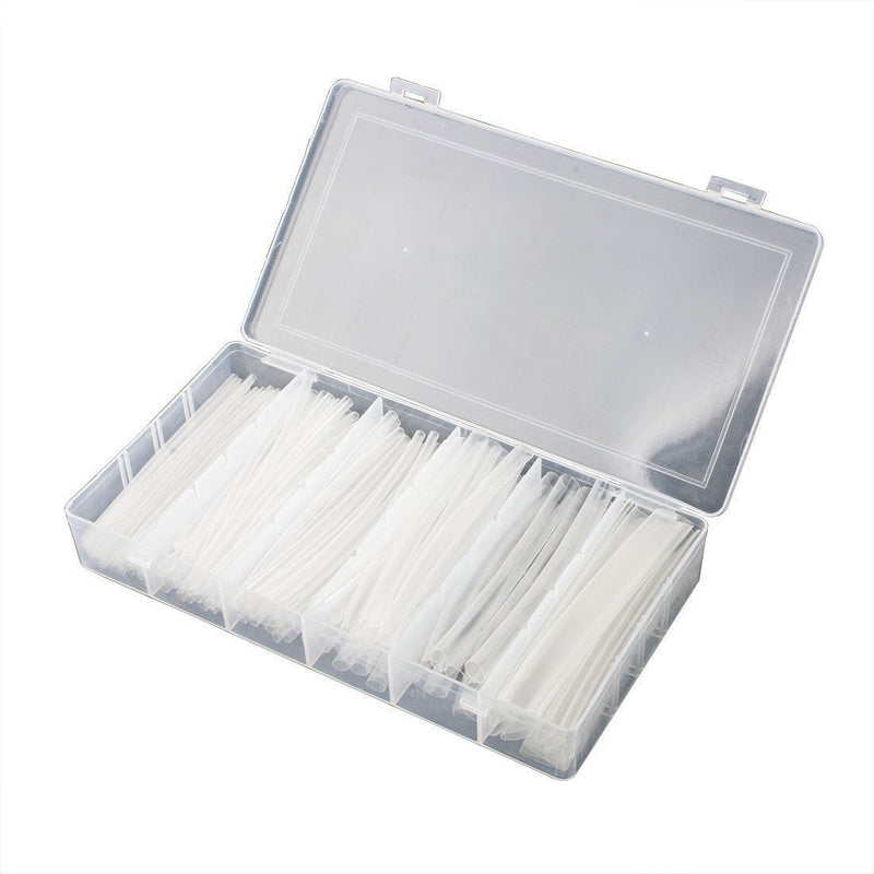 GFORTUN 160pcs 10cm 6 Different Dia. Clear Heat Shrink Tubing Tube Kit Cable Insulation Wire Sleeving Wrap for Indusry
