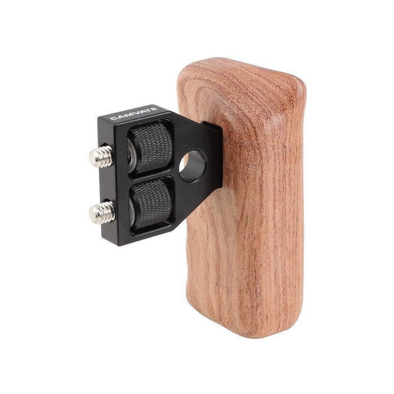 CAMVATE DSLR Wooden Handle for Right Grip Mount Support for DV Video Cage Rig(Right Hand) Medium (Pack of 1)