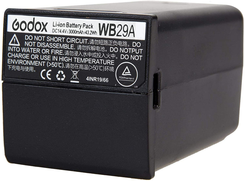 Godox WB29 DC 14.4V 2900mAh 41.76Wh Lithium Battery Power Pack for Godox AD200PRO AD200 Flash and TuYung Cloth