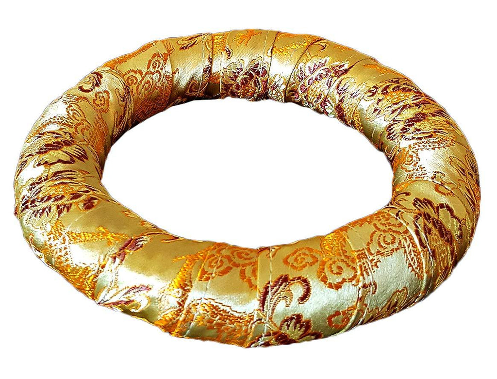 Handmade Nepalese Tibetan Ring for Singing Bowls (LARGE, Gold) LARGE