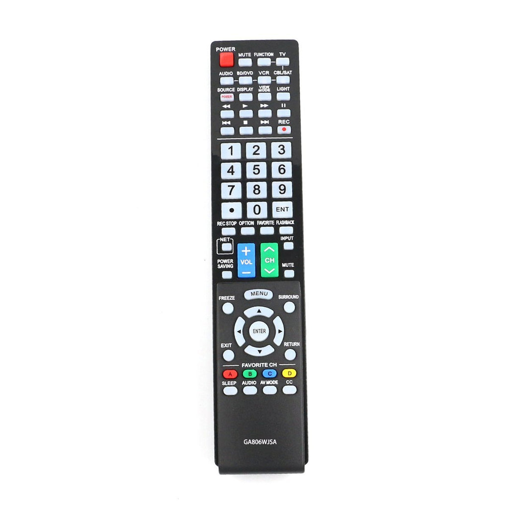 GA806WJSA New Replacement Remote Control fit for Sharp AQUOS TV LC40LE700UN LC46LE700UN LC52LE700UN LC-40LE700UN LC-46LE700UN LC-52LE700UN