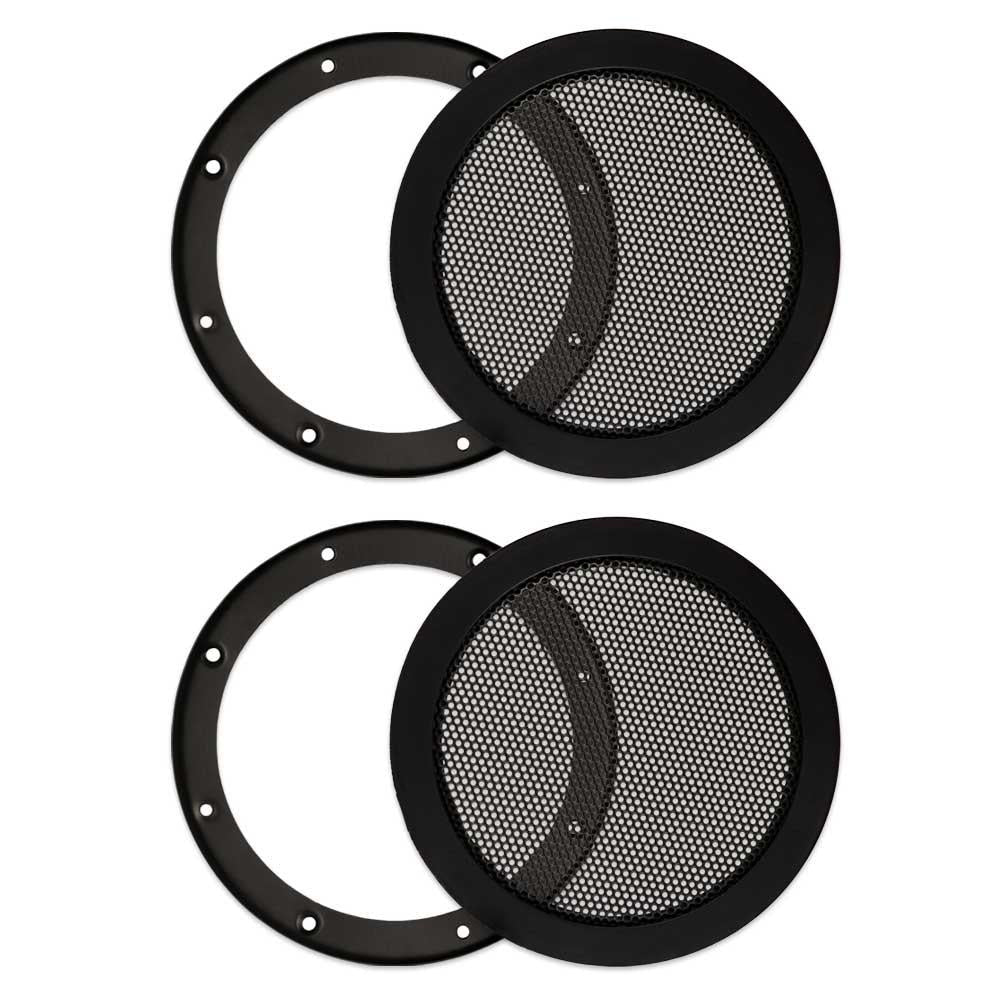 Goldwood Sound, Inc. Monitor Speaker And Subwoofer Part, Heavy Duty Steel Mesh Snap On Woofer Grills for 5.25" 2 Grill Pack (SG-M5-2)
