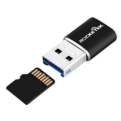 Rocketek Aluminum USB 3.0 Portable Memory Card Reader Adapter for Micro SD Card/TF Card Reader Adapter