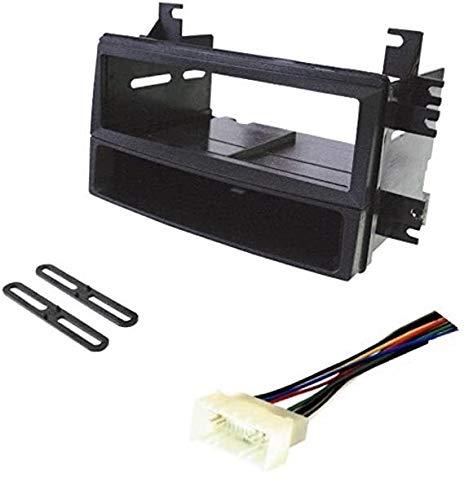 ASC Car Stereo Install Dash Kit and Wire Harness for Installing an Aftermarket Single Din Radio for Some Hyundai Kia Vehicles - Compatible Vehicles Listed Below