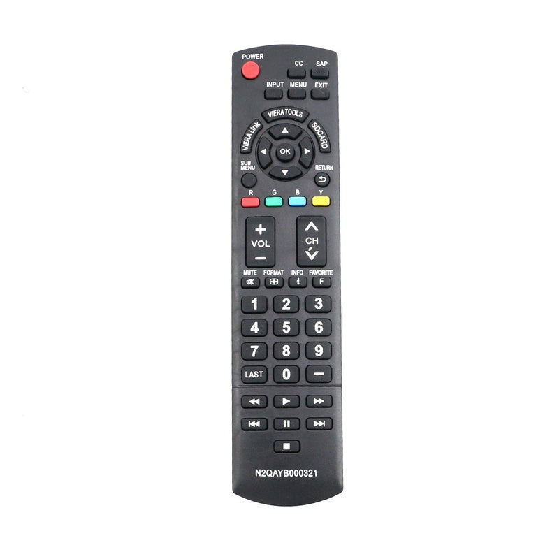 ZdalaMit N2QAYB000321 New Replace Remote fit for Panasonic TC-26LX14 TC-L26X1 TC-32LX14 TC-L32C12K TC-L32C12N TC-L32G1 TC-L37S1 TC-P42X1N TC-P46S1 TC-P50C1 TC-P50X1N TC-P54S1 TC-P58S1 TC-P65S1 TV