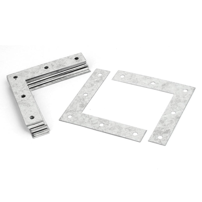 uxcell Metal L Shaped Angle Fixing Flat Repair Plates Joining Bracket 16pcs