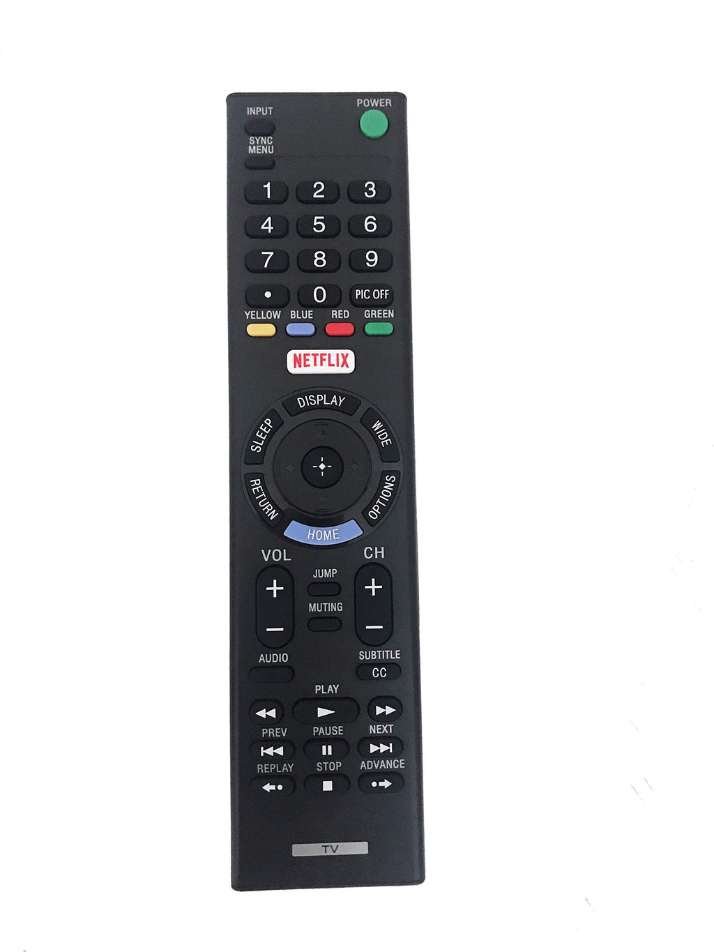 Replacement Remote Controller use for Sony KDL-55W650D KDL-55W800C XBR-55X855C LED HDTV Smart TV (2016)