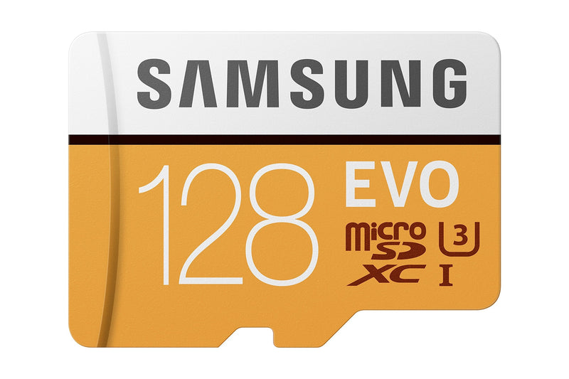 Samsung 100MB/s (U3) MicroSD EVO Memory Card with Adapter 128 GB (MB-MP128GA/AM) 128GB