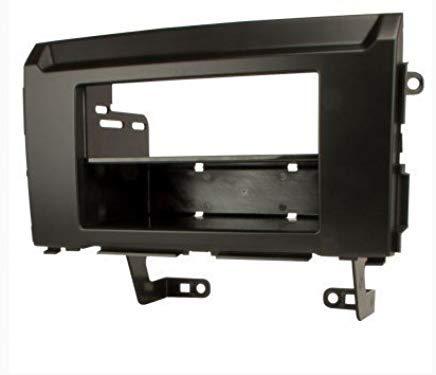 Scosche NN1682B Compatible with 2016-18 Nissan Titan Double DIN & DIN+Pocket Dash Kit Black