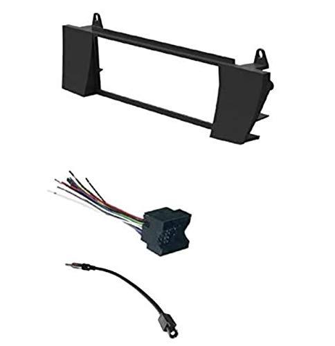 ASC Car Stereo Install Dash Kit, Wire Harness, and Antenna Adapter Combo to Install an Aftermarket Single Din Radio Made for 2003 2004 2005 2006 2007 2008 BMW Z4