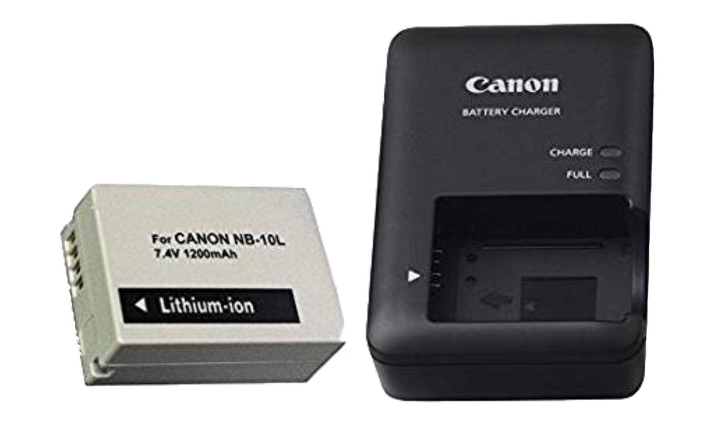 Excelshots, CB-2LC Battery Charger + Proffessional NB-10L Li-ion Battery Pack, for Canon PowerShot SX40 HS, SX50 HS, SX60 HS, G1X, G3X, G15, G16, Digital Camera.