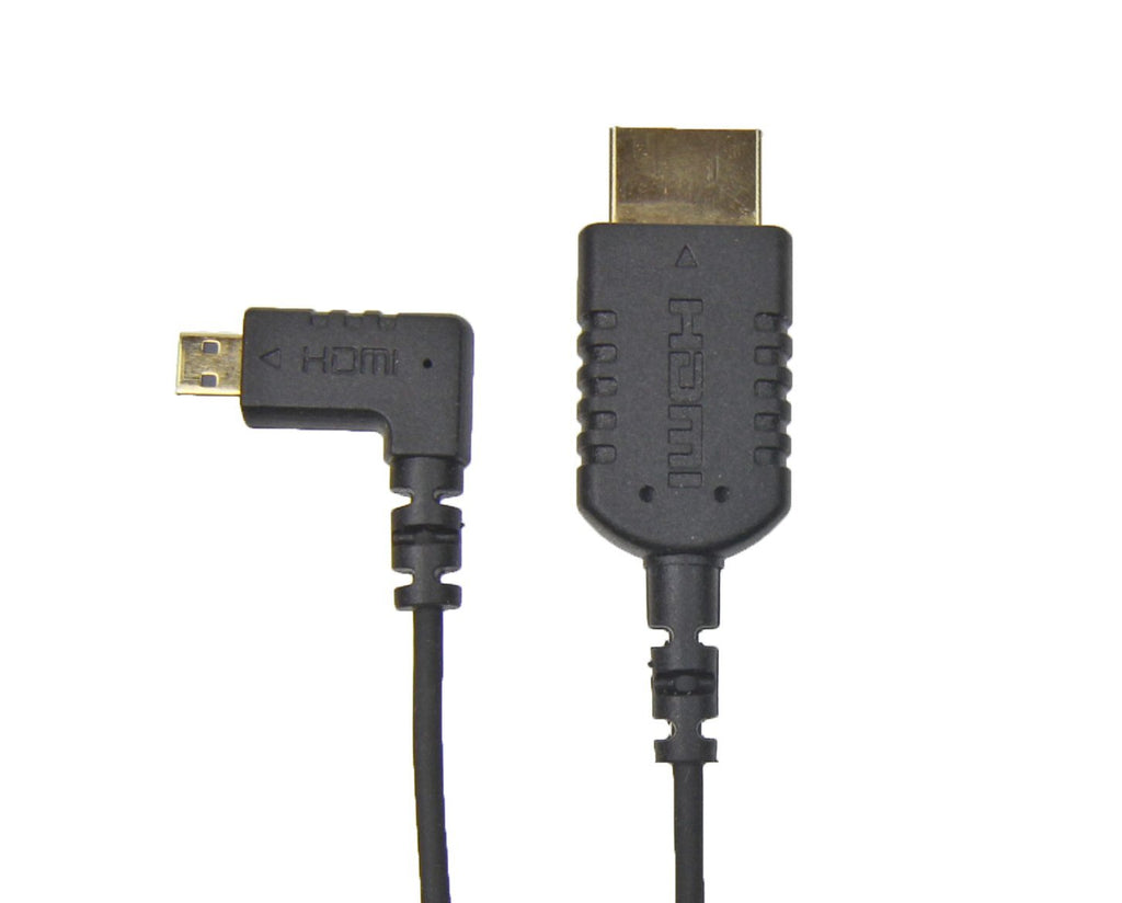CMR UltraFlex 31 Inch 4K Micro Right Angle HDMI Male to Standard HDMI Male Cable. 90 Degree Thin HDMI Cable. HDMI 2.0 1. 31 Inch Micro HDMI Male To HDMI Male