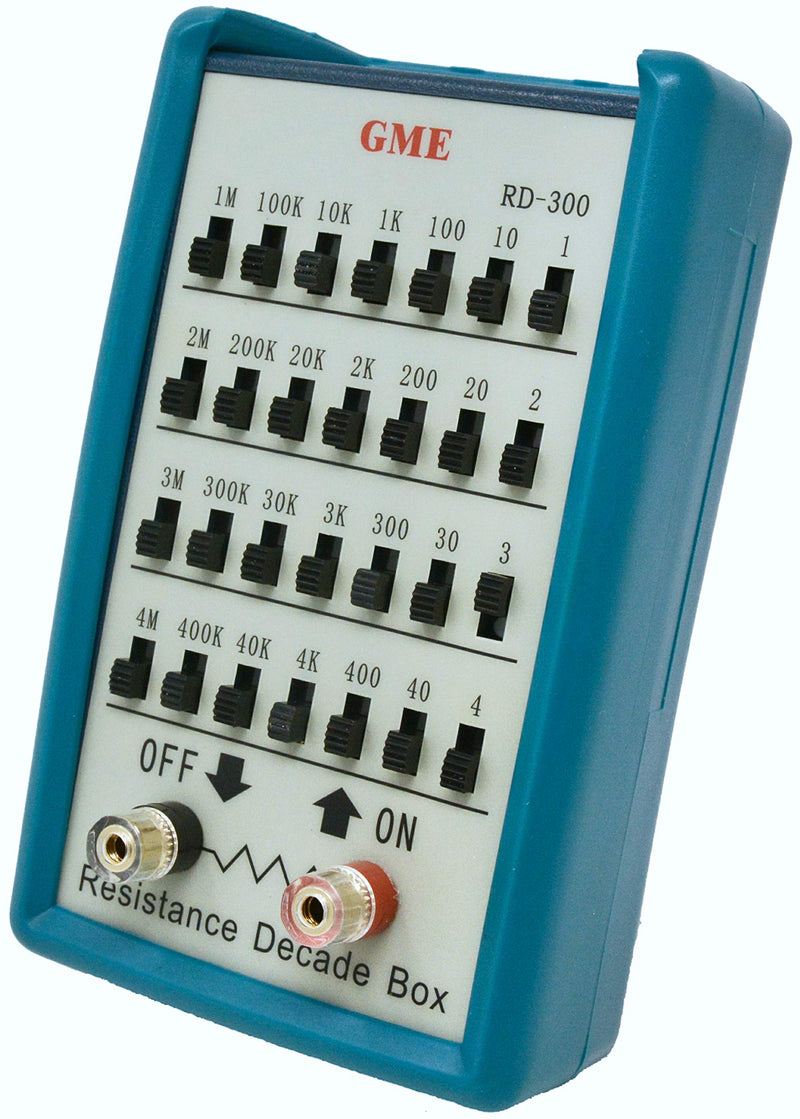 [AUSTRALIA] - GME RD-300 Resistance Substitution Decade Box, 7 Decades Range, 1Ω to 11MΩ, 1% Accuracy, 1-Watt Rated resistors, Designed in The USA 