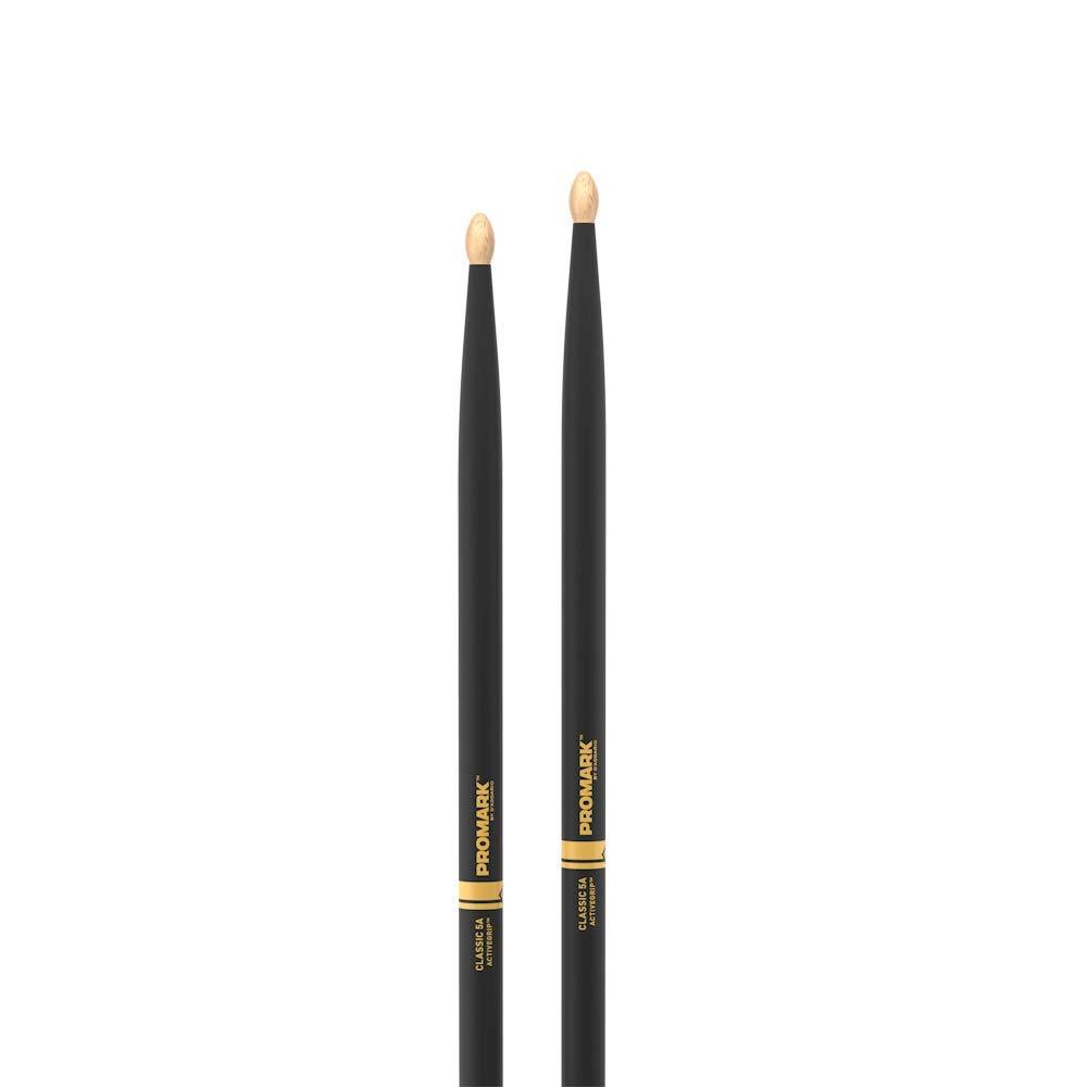 ProMark Classic 5A ActiveGrip Drumsticks (TX5AW-AG) Black