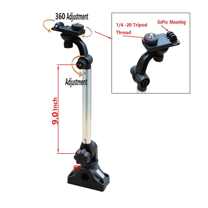 Brocraft Kayak Portable Camera Mount/for GO Pro Mount Extension Arm