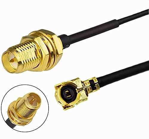 2PCS U.FL Mini PCI to RP-SMA Pigtail Antenna WiFi Cable 6‘’