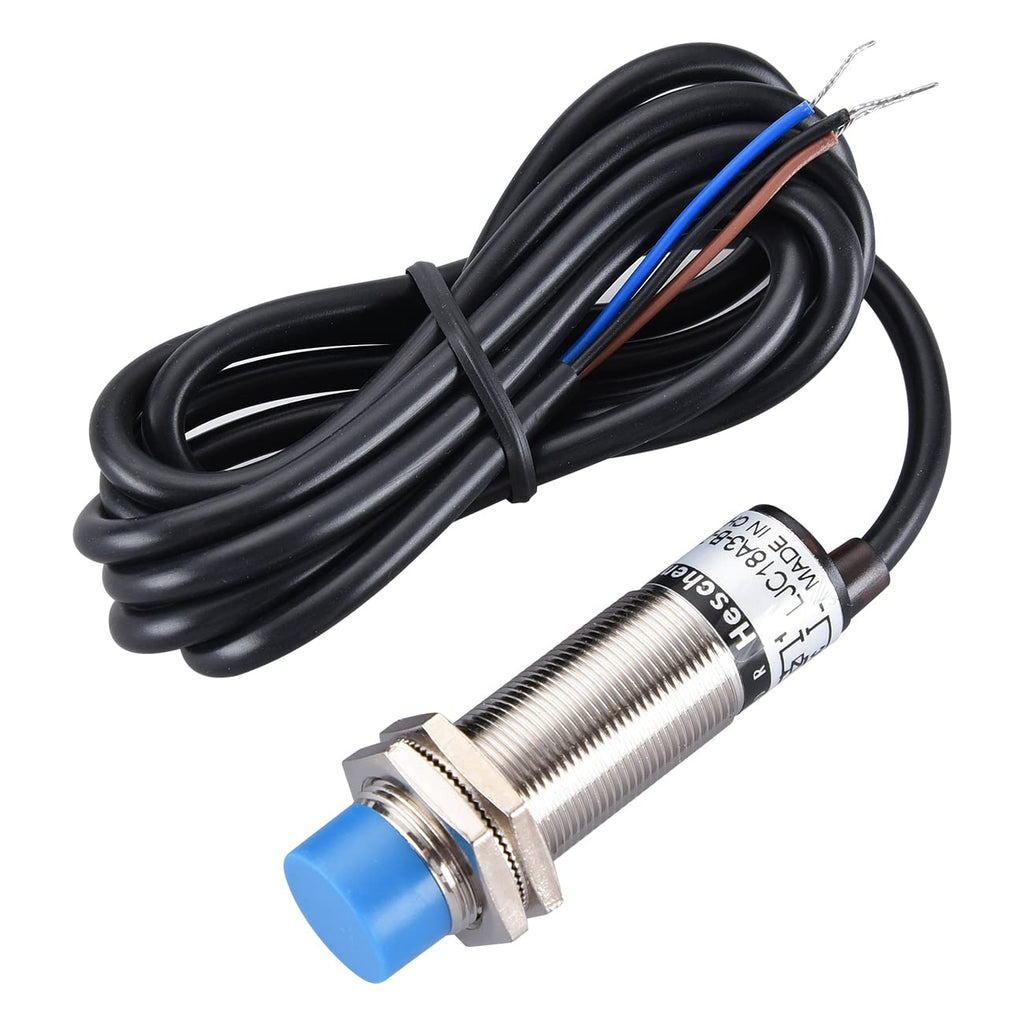 Heschen M18 Capacitive Proximity Sensor Switch Non-Shield Type LJC18A3-B-Z/AX Detection 10mm 10-30VDC 200mA NPN Normally Closed(NC) 3 Wires