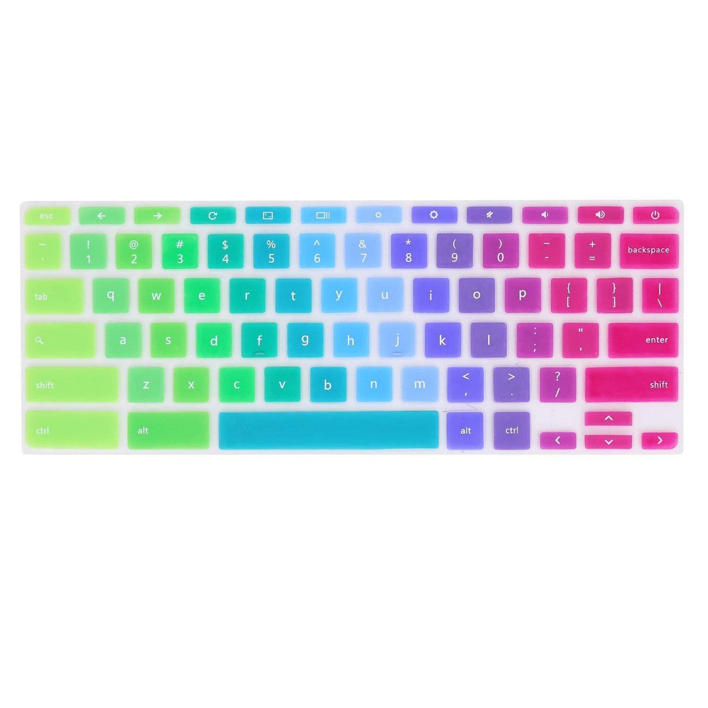 Keyboard Cover Compatible with Acer Premium R11 11.6" Convertible 2-in-1 Chromebook 2020 2019 2018/15.6" Acer Chromebook 15 /11.6" Acer Chromebook 11 CB3-131 CB3-132/13.3" Acer Chromebook R13 Rainbow1
