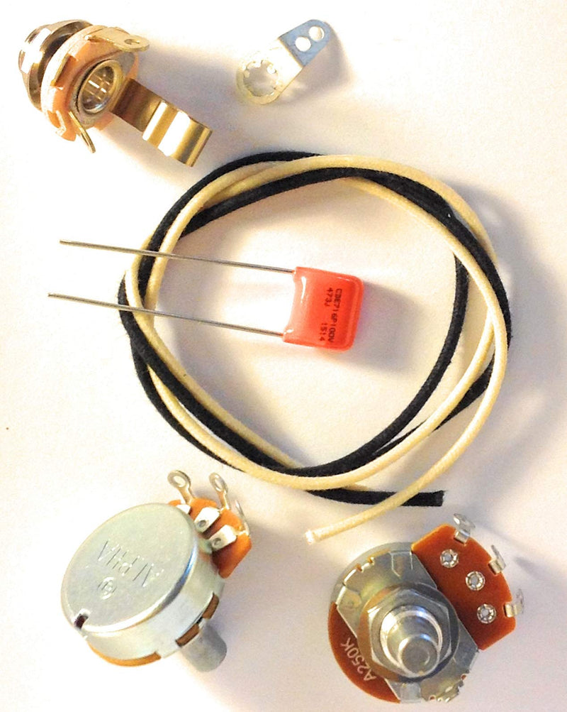 Basic Wiring Harness Kit For P Bass US Spec Alpha Pots .047uf 716p Orange Drop