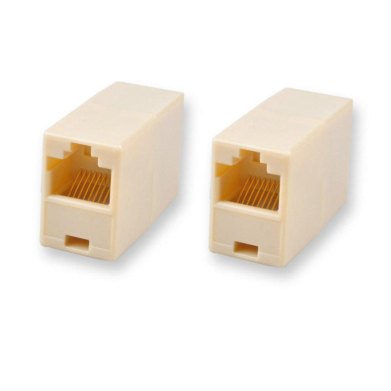 RJ45 Coupler - 10-Pack Ethernet Network Cable Extender Female to Female Cat7/Cat6/Cat5e Straight Modular Inline Connector