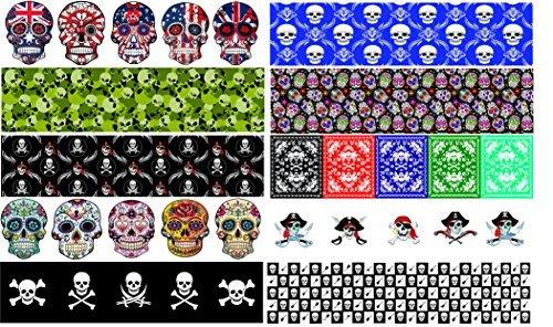 Guitar Pick Punch Skull Design Refill Sheets - Make Custom Rock and Roll Picks With Any Pick Punch - Set of 20