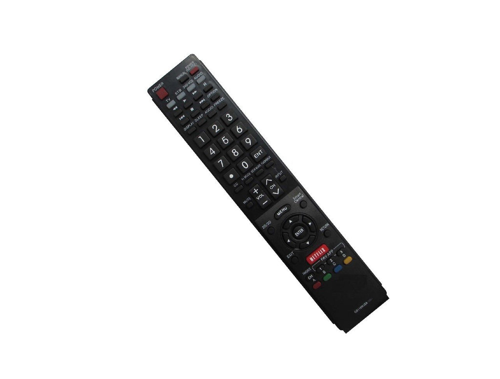 Hotsmtbang Replacement Remote Control for Sharp LC-70UE30U RRMCGB173WJSA LC-60C8470U LC-70LE8470U Samrt 3D AQUOS Plasma LCD LED HDTV TV