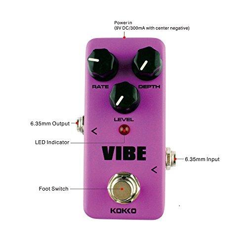 [AUSTRALIA] - Guitar Mini Effects Pedal Vibe - Analog Rotary Speaker Effect Sound Processor Portable Accessory for Guitar and Bass - FUV2 