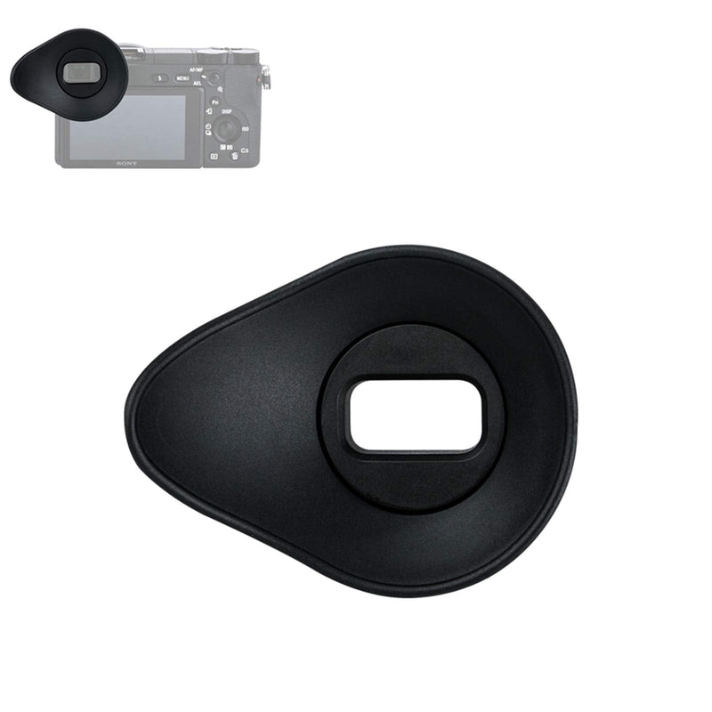 JJC Oval Shape Silicone 360º Rotatable Ergonomic Camera Viewfinder Eyecup Eyepiece for Sony Alpha A6400 A6500 A6600 Replaces Sony FDA-EP17 Eye cup