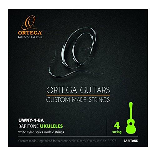 Ortega Guitars UWNY-4-BA Baritone Ukulele Strings Low D Tuning